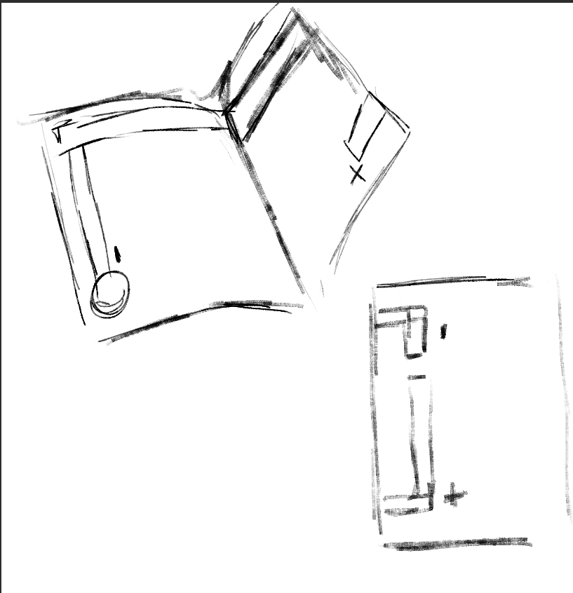 Sketch for page flipping interactive circuit